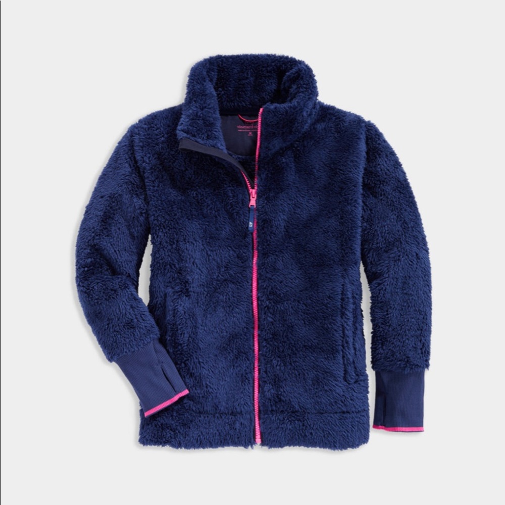 Vineyard Vines girls size 14 fleece jacket. Perfect condition. Worn once.